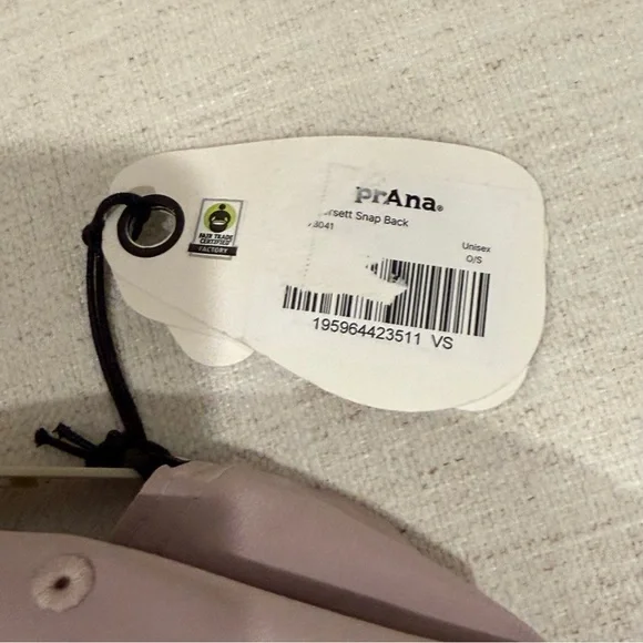 PRANA NWT SOMERSETT SNAP BACK HAT in Dusty Rose Pink - Picture 5 of 5